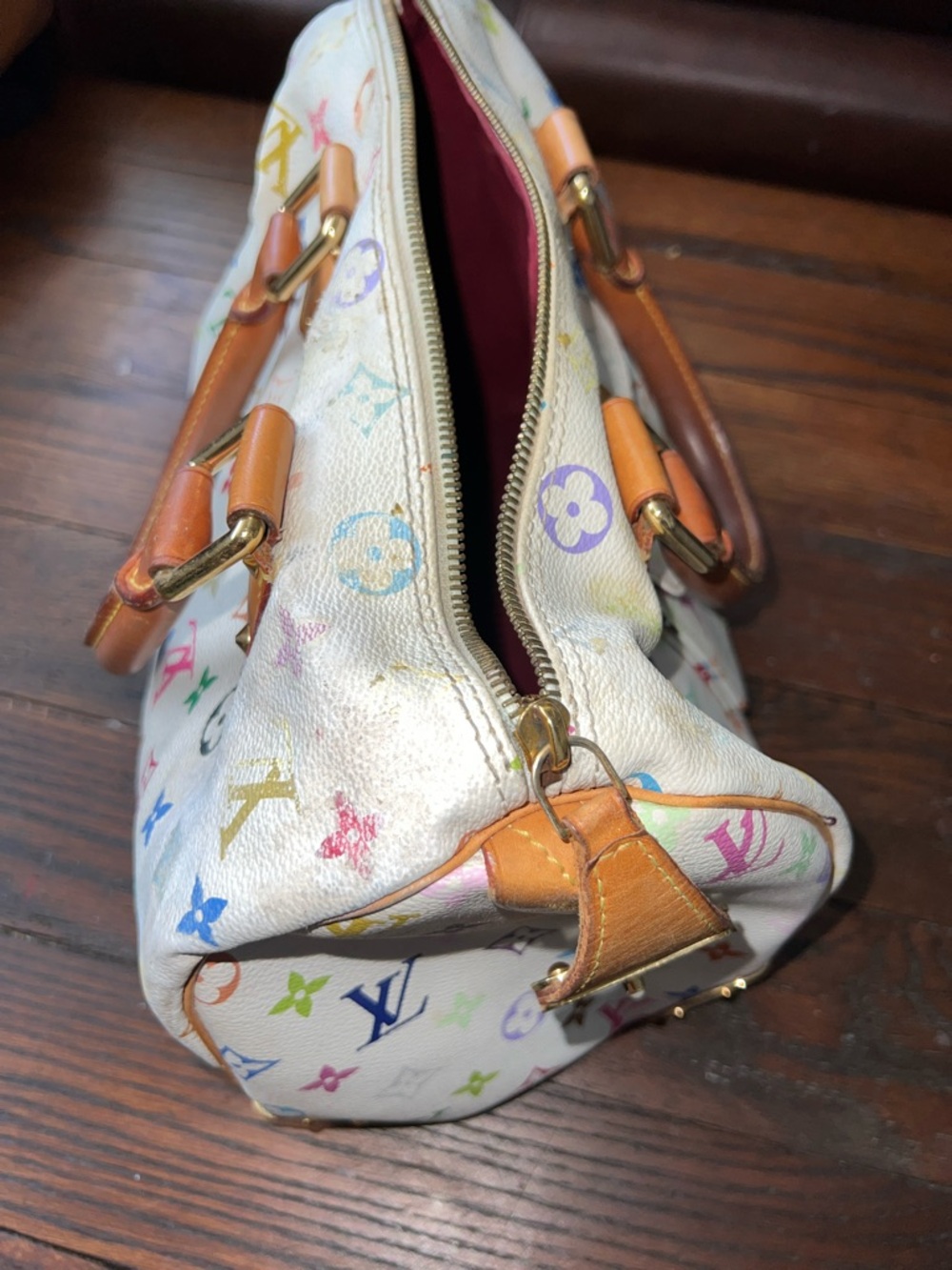 Louis Vuitton Multicolor Monogram Satchel speedy Murakami - Picture 5 of 14